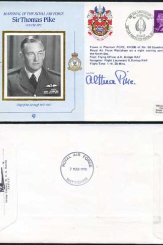 CDM14b MRAF Sir Thomas Pike Signed by Lady Pike