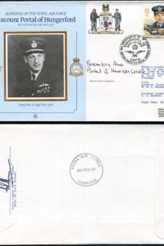 CDM6b MRAF Viscount Portal of Hungerford Signed by Baroness Portal of Hungerford