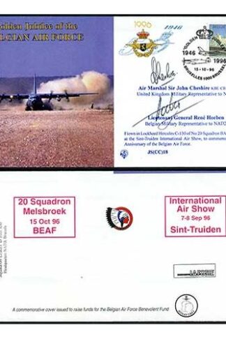 JS(CC)18c Golden Jubilee BAF Signed by Sir John Cheshire and Rene Hoeben (A)