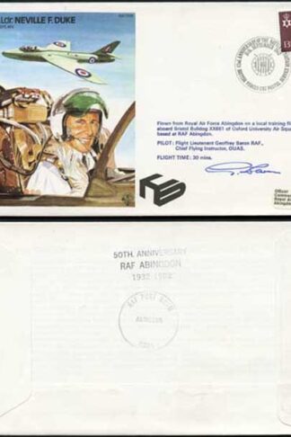 TP25b Squadron Leader Neville F. Duke Pilot Signed