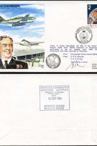 TP36b Captain E.M. Brown Pilot Signed Cover