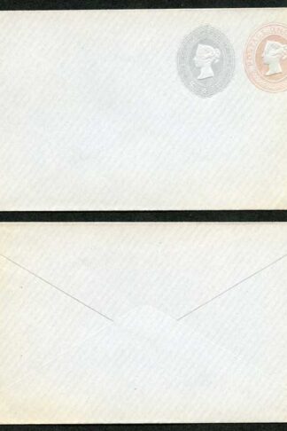 ESC201 QV 1d and 2 1/2d 9 Florets Compound Stamped to Order Envelope Mint