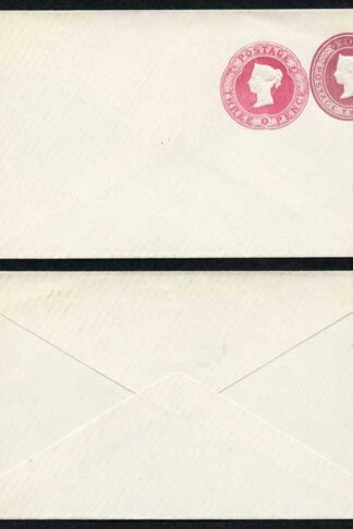ESC133 QV 2d Lake and 3d Carmine (27.3.93) Compound Envelope Mint