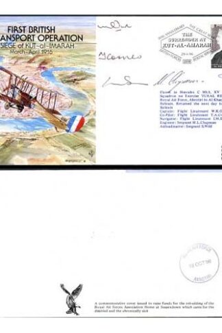JS(CC)22b 1st British Air Transport Operation Signed by Hercules Crew