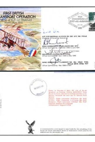 JS(CC)22c First British Air Transport Operation Signed by 4 (B)
