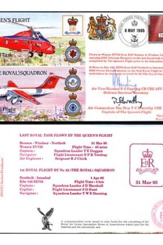 JS(CC)2d The Queens Flight Last Royal Tast Signed P.J Harding T.C Elworthy (B)