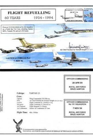 AC100c Flight Refuelling Signed by Air Chief Marshal Sir Michael Knight (B)