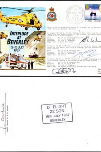 RD11a Interlude at Beverly 12-15 July 1987 Signed by All 3 Crew Members (B)