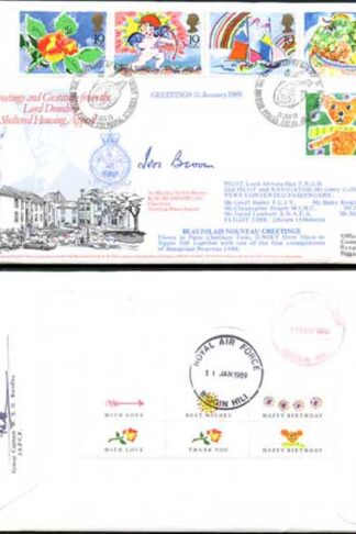 RFDC70b 31st Jan 1989 Greeting and Gratitude Signed by Ivon Broom