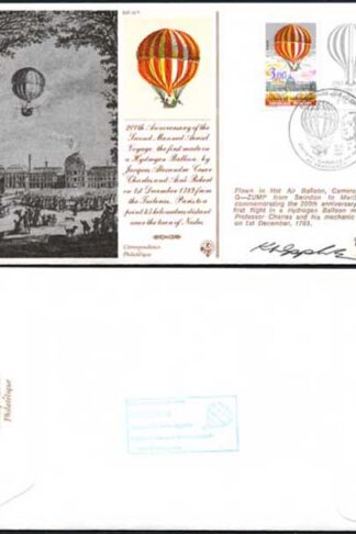 AC9b 200th Ann 2nd Manned Aerial Voyage Signed