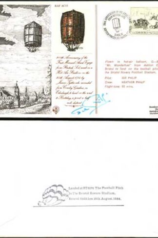 AC11a 200th Ann 1st Manned Aerial Voyage from British Soil Signed by Joe Philip