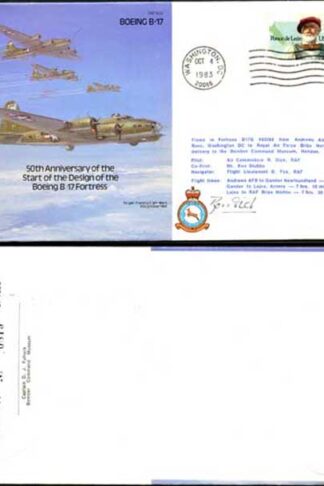 B32d Start of the Design of the Boeing B17 Fortress Signed by R. Dick (B)