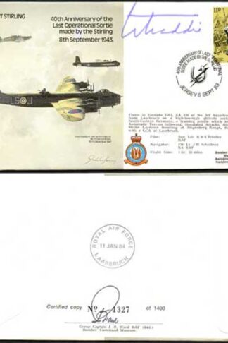 B28c Last Operational Sortie Made by a Stirling Signed by Hamish Mahaddie