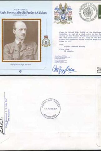 CDM2a RAF COMMANDERS SERIES Frederick Sykes Signed by Gp Capt G J Oxlee (Q)
