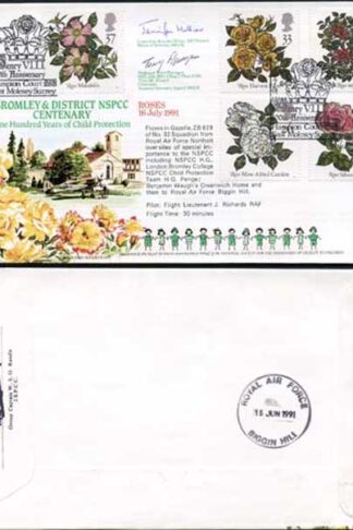 RFDC95 Roses 16 July 1991 Signed by Jennifer Hillier and Terry Flanagan (B)
