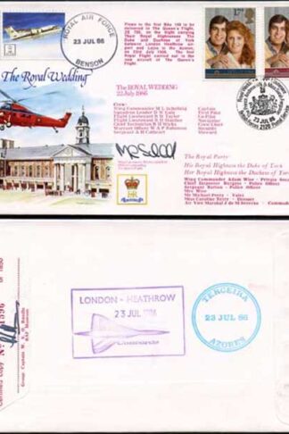 RFDC47 The Royal Wedding Signed by Wing Commander M.L Schofield (B)