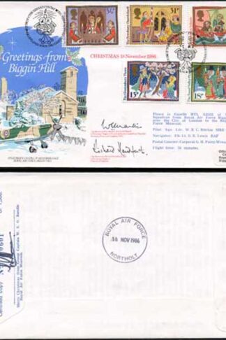 RFDC50 FDI Greetings From Biggin Hill Signed by Eric Mantle and Richard Handfor