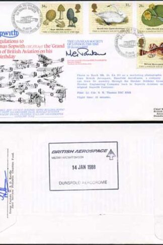 RFDC60 The Linnean Society of London Signed by M.G. Tomkins (A)