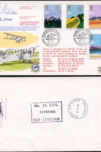RFDC18 Commonwealth Day Signed by C.E. Evans and D.R Jones