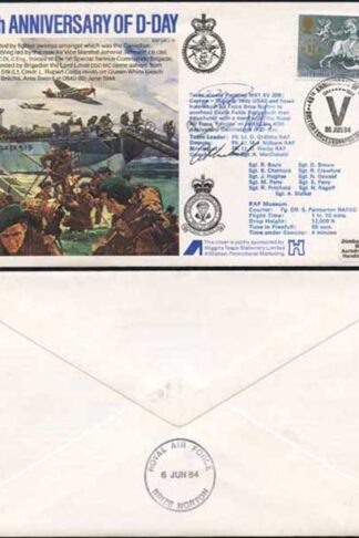 AC10b 40th Ann of D-DAY Signed by 4