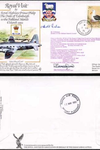 RV18c The Duke of Edinburgh to Falkland Islands Signed by Mr G. Roberts (A)