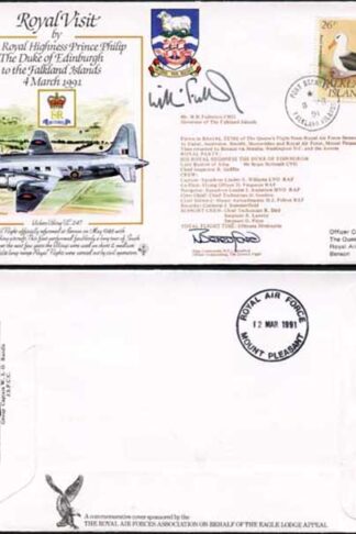 RV18c The Duke of Edinburgh to Falkland Islands Signed by Mr W.H. Fullerton (A)