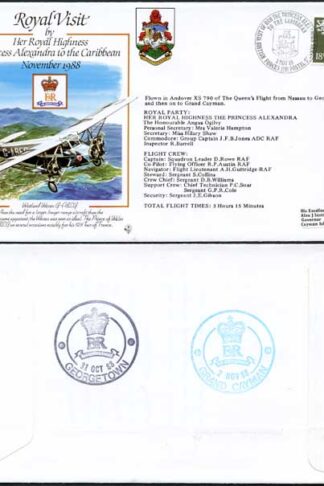 RV8a Princess Alexandra to the Caribbean Standard Cover (A)