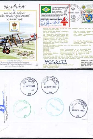 RV2c The Princess Royal to Brazil Signed by Mr R.T. Saunders and M.L. Schofield