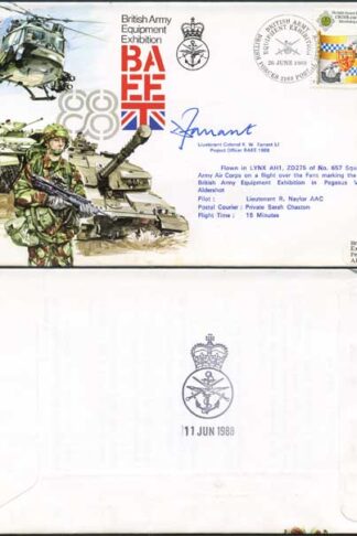 AC30b British Army Equipment Exhibition Signed by Lt Col K.W. Farrant