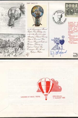 AC21b 200th Ann 1st Air Fatality Pilot Signed (A)