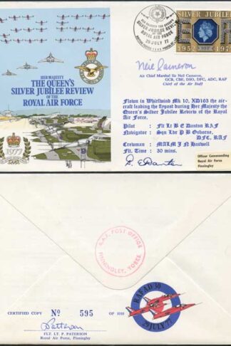 AD30c Queens Silver Jubilee Review of the RAF Signed by Sir Neil Cameron