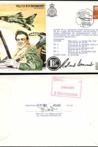 TP9c Wg. Cdr. R.P. Beamont CBE.DSO.DFC.AFC Signed by Himself (B)