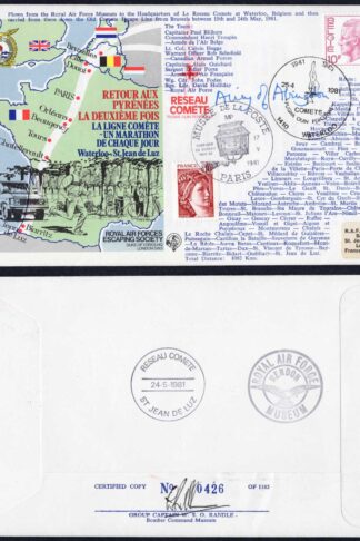 ES30d RETOUR AUX PYRENEES COMETE LINE RUN Signed Baroness Airey of Abingdon