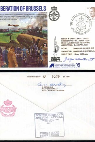 ES35c Liberation of Brussels Signed by Georges d Ouetremont