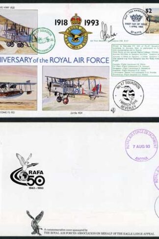RAF(75)2c 75th Ann of the RAF No.47 Sqn Signed by J.A. Cheshire (A)