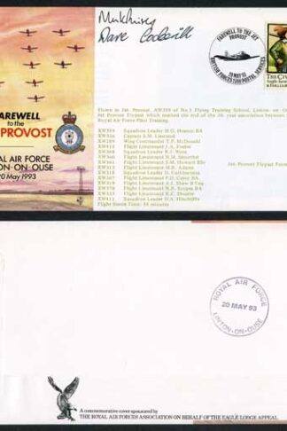AC74c Farewell To The Jet Provost Signed by Cockerill and Paisley (A)