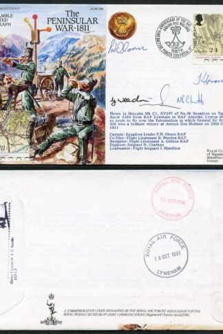 AC56d The Peninsular War 1811 All Crew Members Signed