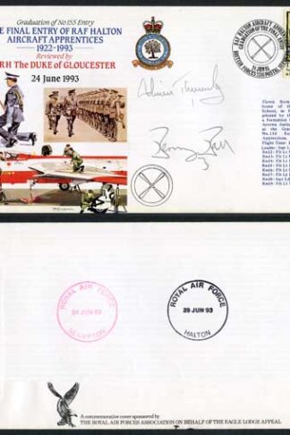 AC84bb Final Entry Aircraft Apprentices Signed by A.P. Thurley and M.G. Ball