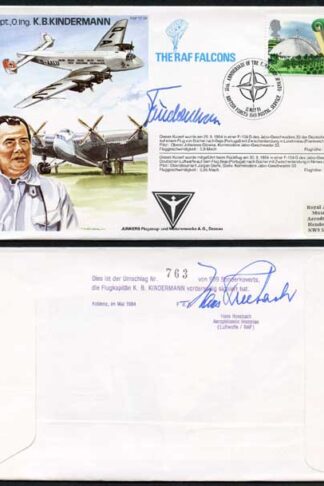 TP39c Flugkapt K.B. Kindermann Signed by Himself (C)