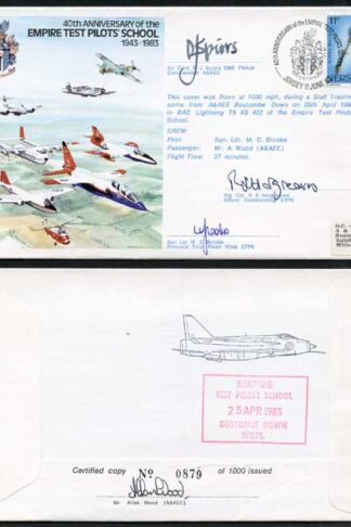 TP40c 40th Ann of the Empire Test Pilot School Signed