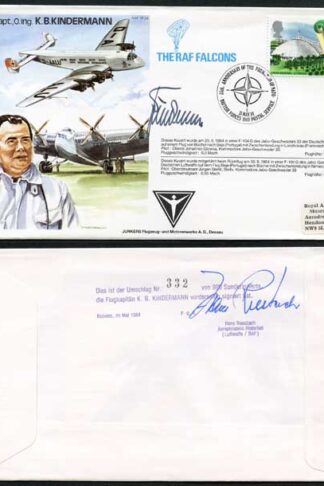 TP39c Flugkapt K.B. Kindermann Signed by Himself (D)