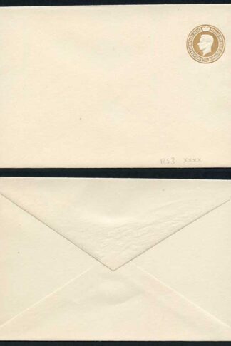 RS3 KGVI 5 1/2d Brown Stamped to Order Registered Envelope MINT RARE