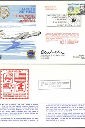 AC1c Operation Deap Freeze Mid-Winter Flight to Antarctica Signed by E.C. Waller