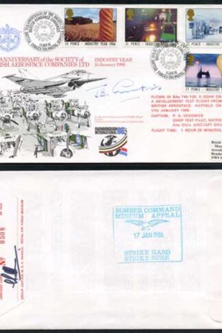 RFDC41 Industry Year 14 January 1986 Signed by AVM Sir John Curtiss (A)