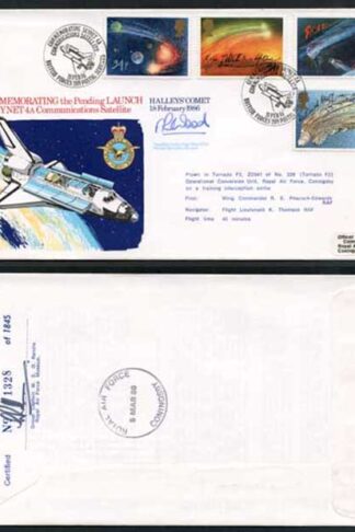 RFDC42 Halleys Comet 18 February 1986 Signed by Nigel Wood