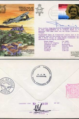 ES25c Terug Naar Nederland Signed by J.A. Bentinck (A)
