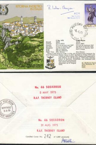 ES12c Ritorna Indietro In Italia Signed by ACM Ronald Ivelaw Chapman (A)