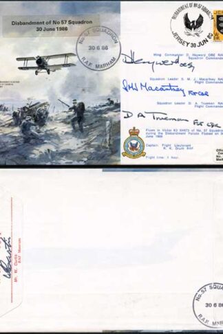 B10c D.H.5 Disbandment of No.57 Signed Squadron and Flight Commanders (B)