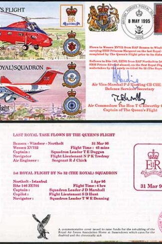 JS(CC)2d The Queens Flight Last Royal Tast Signed P.J Harding T.C Elworthy (C)