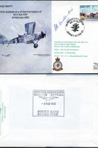 B17c 70th Ann Formation of No.II Sqn RAF Signed by Sir H. Constantine